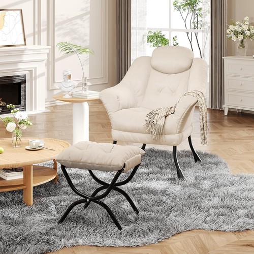 Sessel mit hocker ohrensessel - mit,