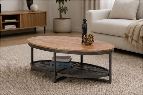 Couchtisch moca aus - aus, mangoholz
