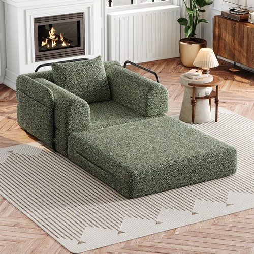 Schlafsofa chenille mit - 2-in-1,