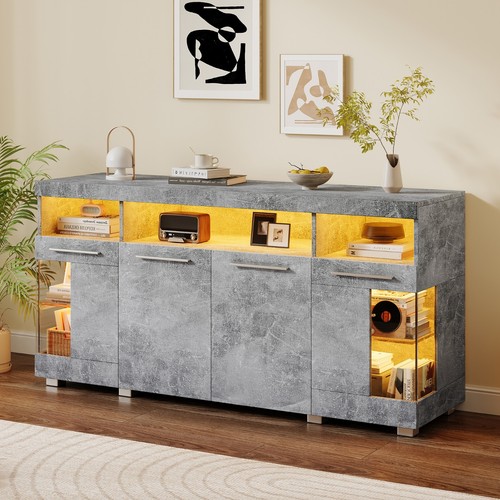Grau sideboard kommode - sideboard,