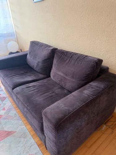 Schwarzes sofa zweisitzer - schwarzes, sofa,