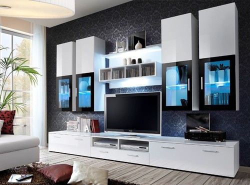 Wohnwand anbauwand wohnzimmer - anbauwand,