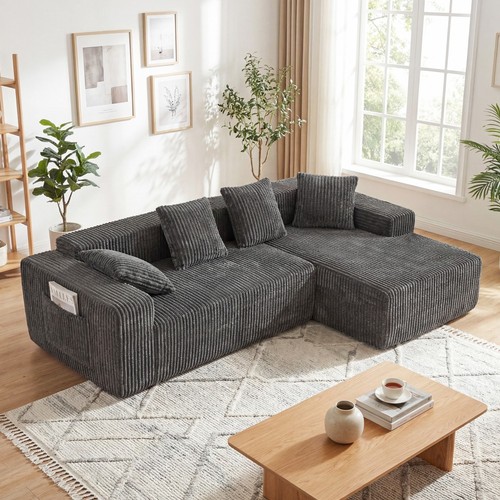 261cm ecksofa form mit - l-form,