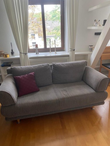 Graues schlafsofa sitzer - schlafsofa, 3-sitzer