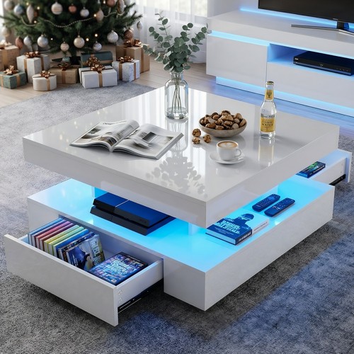 Couchtisch hochglanz led - couchtisch,