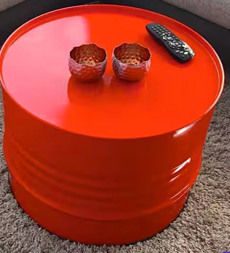 Runder couchtisch metall rot - couchtisch,