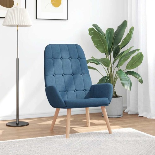 Relaxsessel blau stoff - blau,