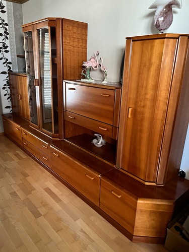 Wohnwand kirsche holz braun - wohnwand, kirsche-holz