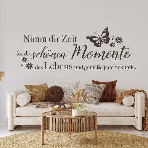 Wandtattoo nimm dir zeit - dir,