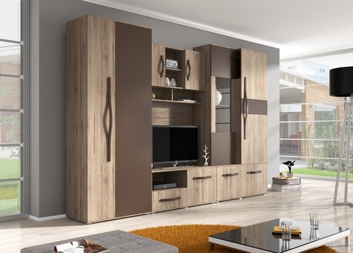 Wohnwand lowboard elegante - tv,