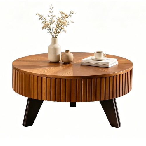 Retro runder couchtisch mit - retro,