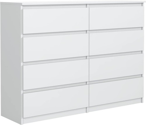 Kommode weiss matt mit - weiss,